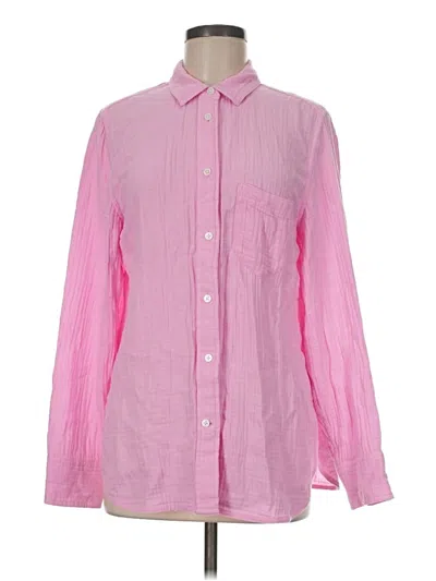 Pre-owned Jcrew Long Sleeve Button Down Shirt In Pink