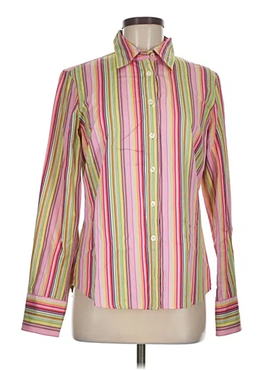 Pre-owned Jcrew Long Sleeve Button Down Shirt In Pink