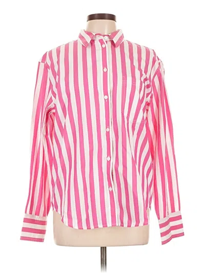 Jcrew Long Sleeve Button Down Shirt In Pink