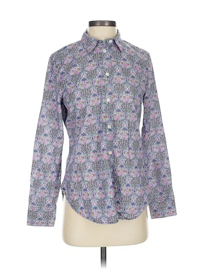 Pre-owned Jcrew Long Sleeve Button Down Shirt In Purple