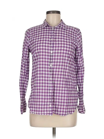 Pre-owned Jcrew Long Sleeve Button Down Shirt In Purple