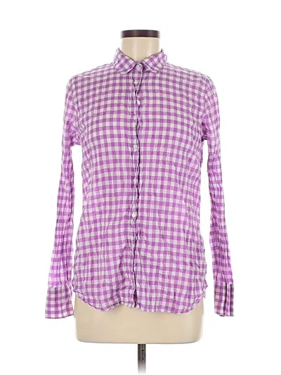 Pre-owned Jcrew Long Sleeve Button Down Shirt In Purple