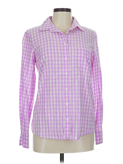 Pre-owned Jcrew Long Sleeve Button Down Shirt In Purple