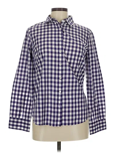 Pre-owned Jcrew Long Sleeve Button Down Shirt In Purple