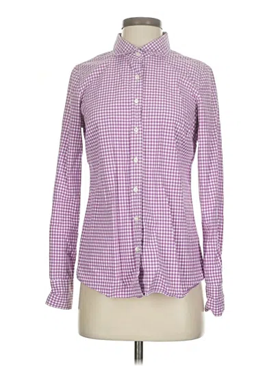 Pre-owned Jcrew Long Sleeve Button Down Shirt In Purple