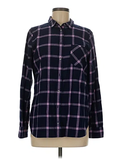 Pre-owned Jcrew Long Sleeve Button Down Shirt In Purple