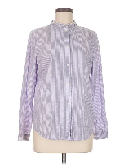 Pre-owned Jcrew Long Sleeve Button Down Shirt In Purple