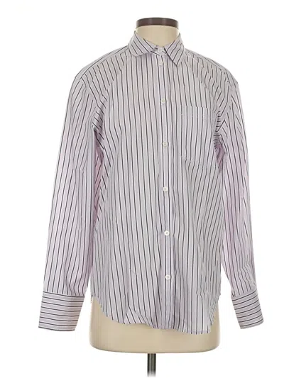 Pre-owned Jcrew Long Sleeve Button Down Shirt In Purple
