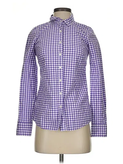 Pre-owned Jcrew Long Sleeve Button Down Shirt In Purple