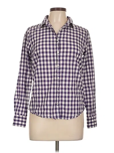 Pre-owned Jcrew Long Sleeve Button Down Shirt In Purple