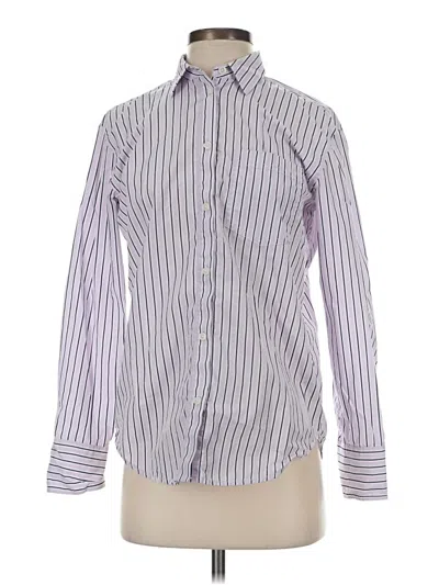 Pre-owned Jcrew Long Sleeve Button Down Shirt In Purple