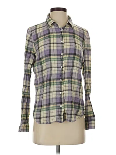 Pre-owned Jcrew Long Sleeve Button Down Shirt In Purple