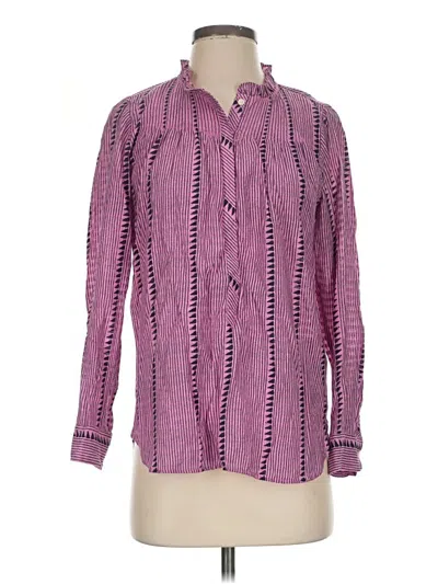 Pre-owned Jcrew Long Sleeve Button Down Shirt In Purple