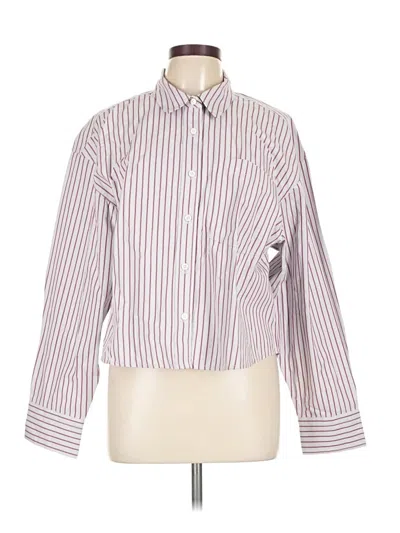 Jcrew Long Sleeve Button Down Shirt In Purple