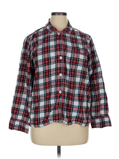 Pre-owned Jcrew Long Sleeve Button Down Shirt In Red