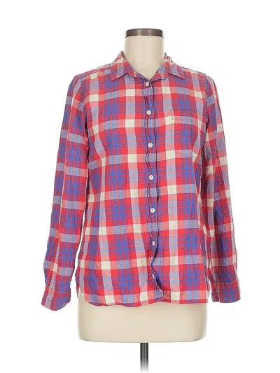 Pre-owned Jcrew Long Sleeve Button Down Shirt In Red
