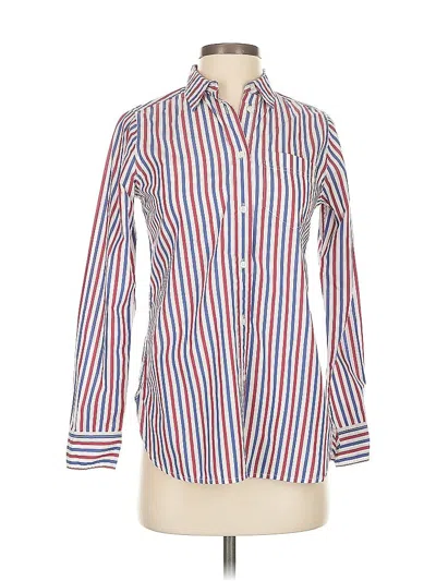 Pre-owned Jcrew Long Sleeve Button Down Shirt In Red