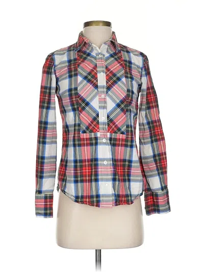 Pre-owned Jcrew Long Sleeve Button Down Shirt In Red