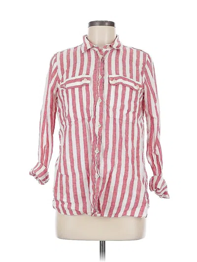 Pre-owned Jcrew Long Sleeve Button Down Shirt In Red