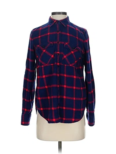 Pre-owned Jcrew Long Sleeve Button Down Shirt In Red