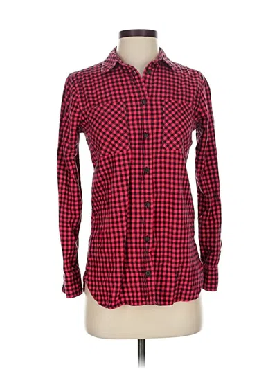 Pre-owned Jcrew Long Sleeve Button Down Shirt In Red