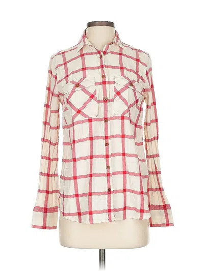 Pre-owned Jcrew Long Sleeve Button Down Shirt In Red