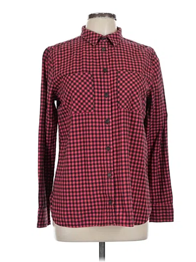 Pre-owned Jcrew Long Sleeve Button Down Shirt In Red