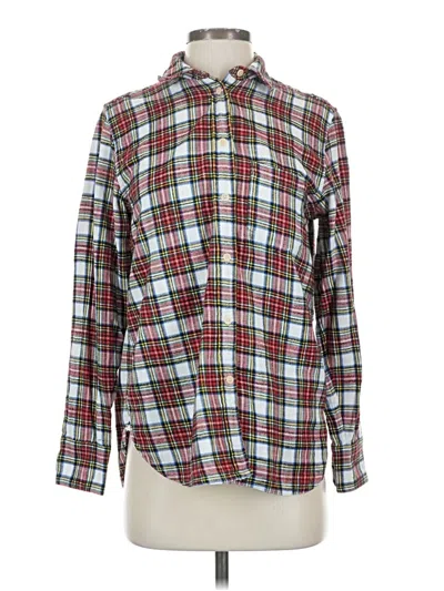 Pre-owned Jcrew Long Sleeve Button Down Shirt In Red