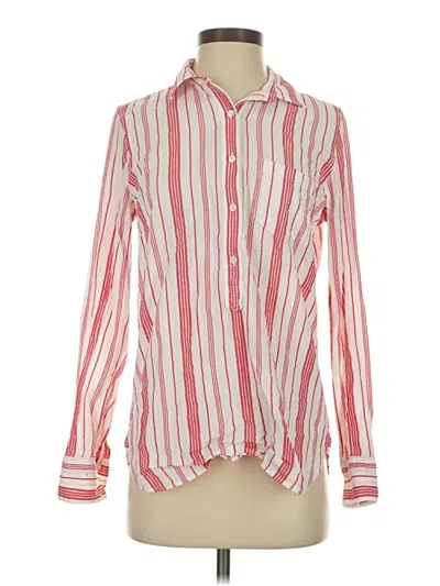 Pre-owned Jcrew Long Sleeve Button Down Shirt In Red