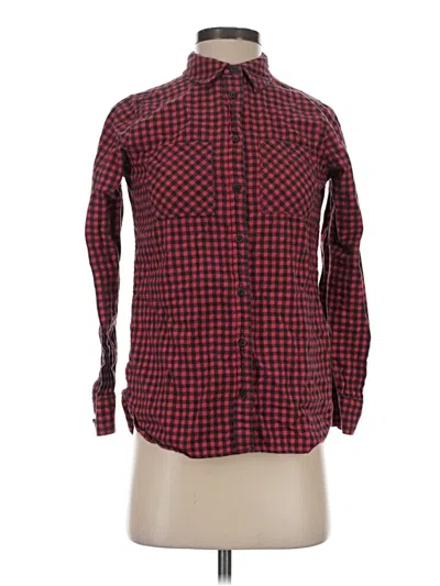 Pre-owned Jcrew Long Sleeve Button Down Shirt In Red