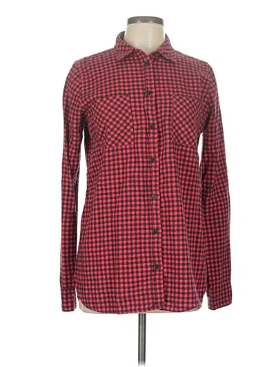 Pre-owned Jcrew Long Sleeve Button Down Shirt In Red