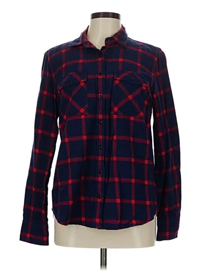 Pre-owned Jcrew Long Sleeve Button Down Shirt In Red