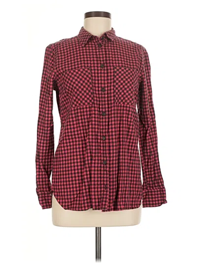 Pre-owned Jcrew Long Sleeve Button Down Shirt In Red