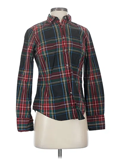 Pre-owned Jcrew Long Sleeve Button Down Shirt In Red