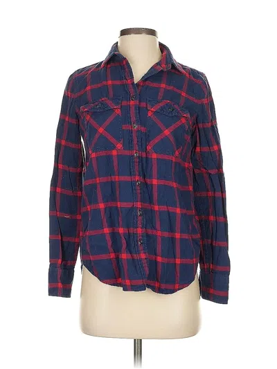 Pre-owned Jcrew Long Sleeve Button Down Shirt In Red