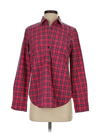 Pre-owned Jcrew Long Sleeve Button Down Shirt In Red
