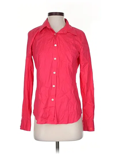 Pre-owned Jcrew Long Sleeve Button Down Shirt In Red