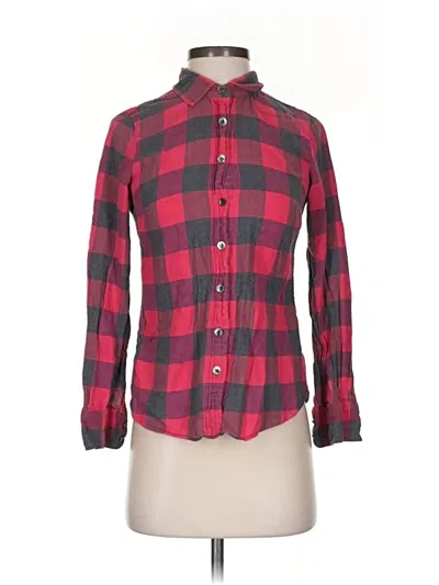 Pre-owned Jcrew Long Sleeve Button Down Shirt In Red