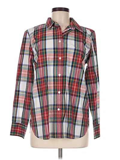 Jcrew Long Sleeve Button Down Shirt In Red
