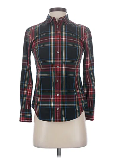 Pre-owned Jcrew Long Sleeve Button Down Shirt In Red