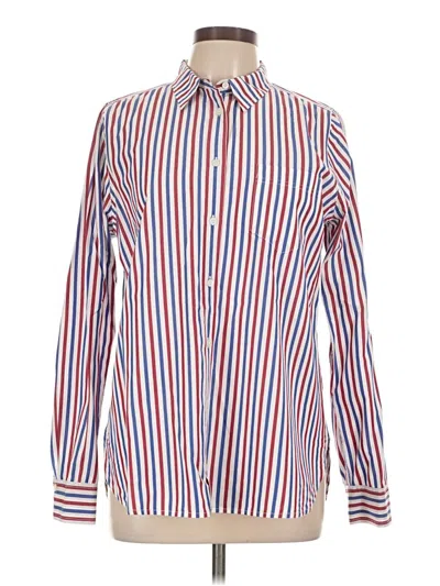 Pre-owned Jcrew Long Sleeve Button Down Shirt In Red