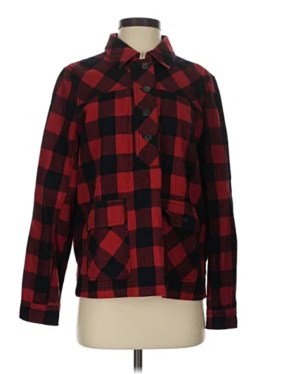 Pre-owned Jcrew Long Sleeve Button Down Shirt In Red