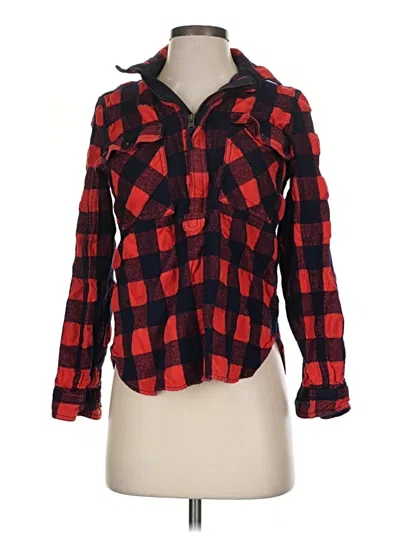 Pre-owned Jcrew Long Sleeve Button Down Shirt In Red