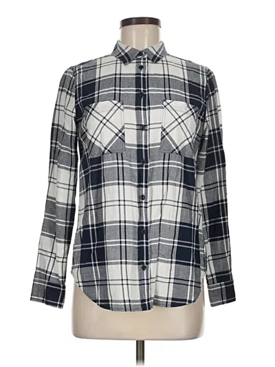 Pre-owned Jcrew Long Sleeve Button Down Shirt In Silver