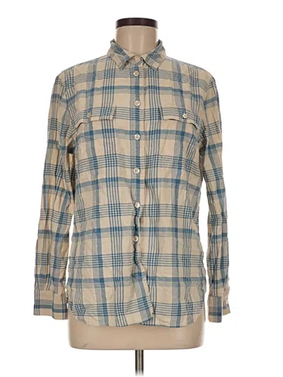 Pre-owned Jcrew Long Sleeve Button Down Shirt In Tan