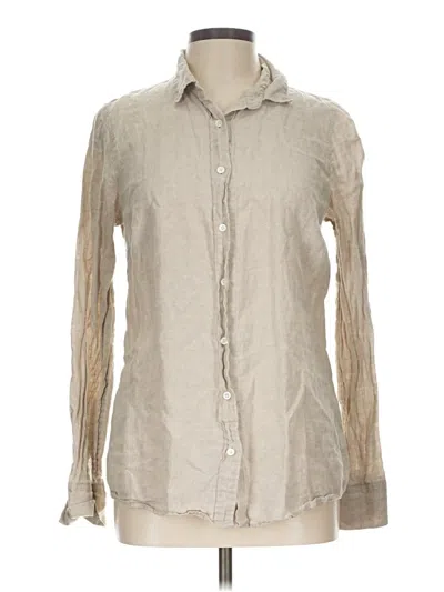 Pre-owned Jcrew Long Sleeve Button Down Shirt In Tan
