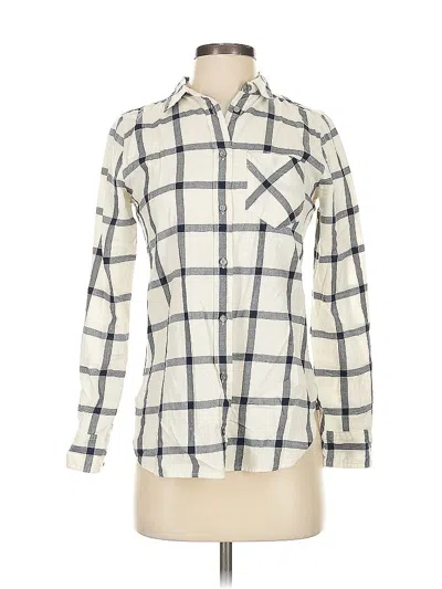 Pre-owned Jcrew Long Sleeve Button Down Shirt In White