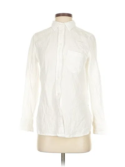 Pre-owned Jcrew Long Sleeve Button Down Shirt In White