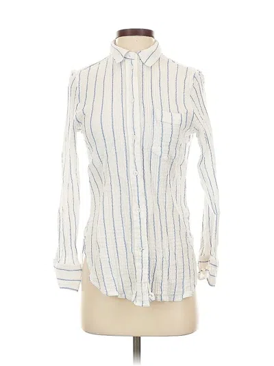 Pre-owned Jcrew Long Sleeve Button Down Shirt In White