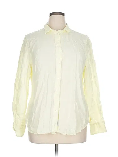 Pre-owned Jcrew Long Sleeve Button Down Shirt In White